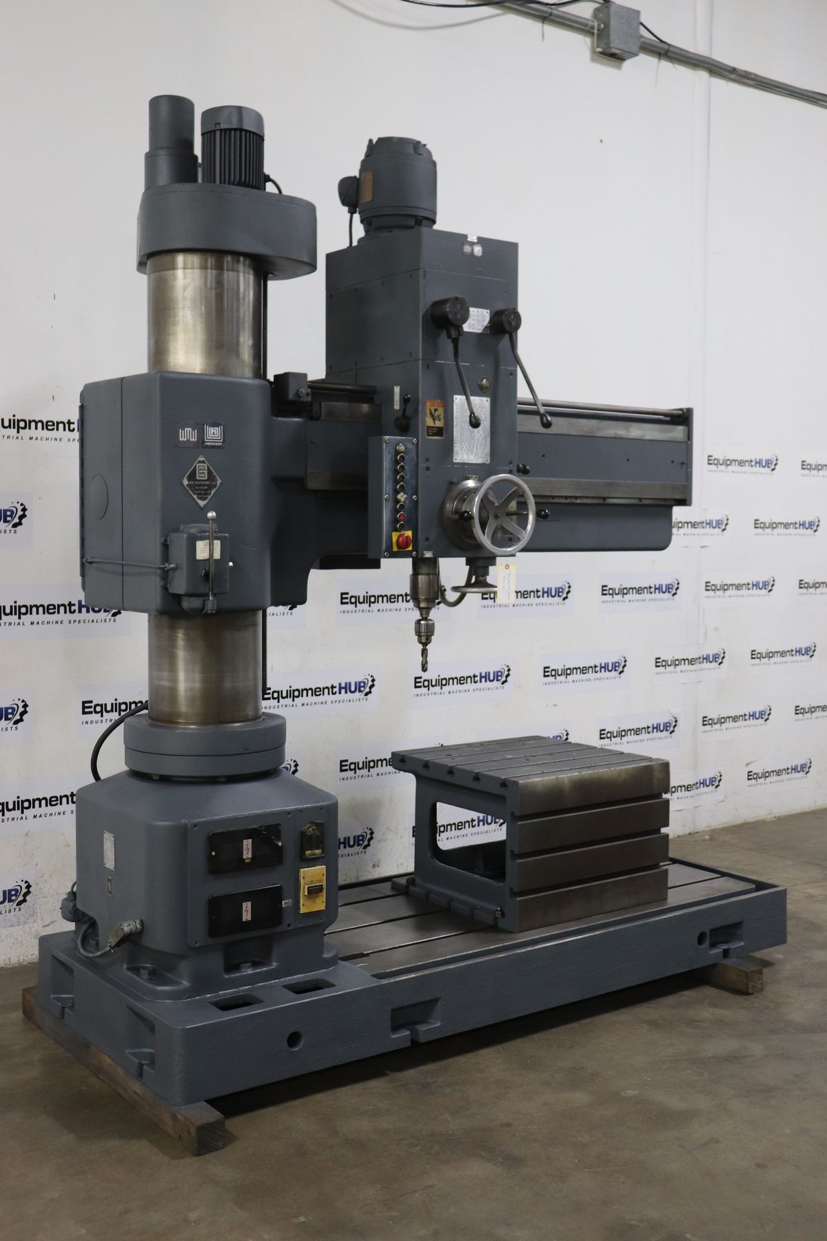 Heckert WMW BR 50 X 1600 5 X 13 Radial Arm Drilling Tapping Machine