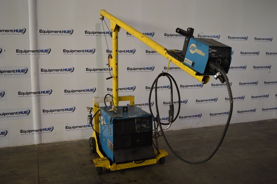 Miller CP-302 Mig Welder w/ 22A Wire Feeder, Boom Cart (CL-171106) Miller CP-302 Mig Welder w/ 22A Wire Feeder, Boom Cart (CL-171106)