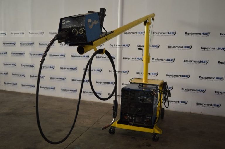 Miller CP302 Mig Welder w/ 22A Wire Feeder, Boom Cart (CL171123