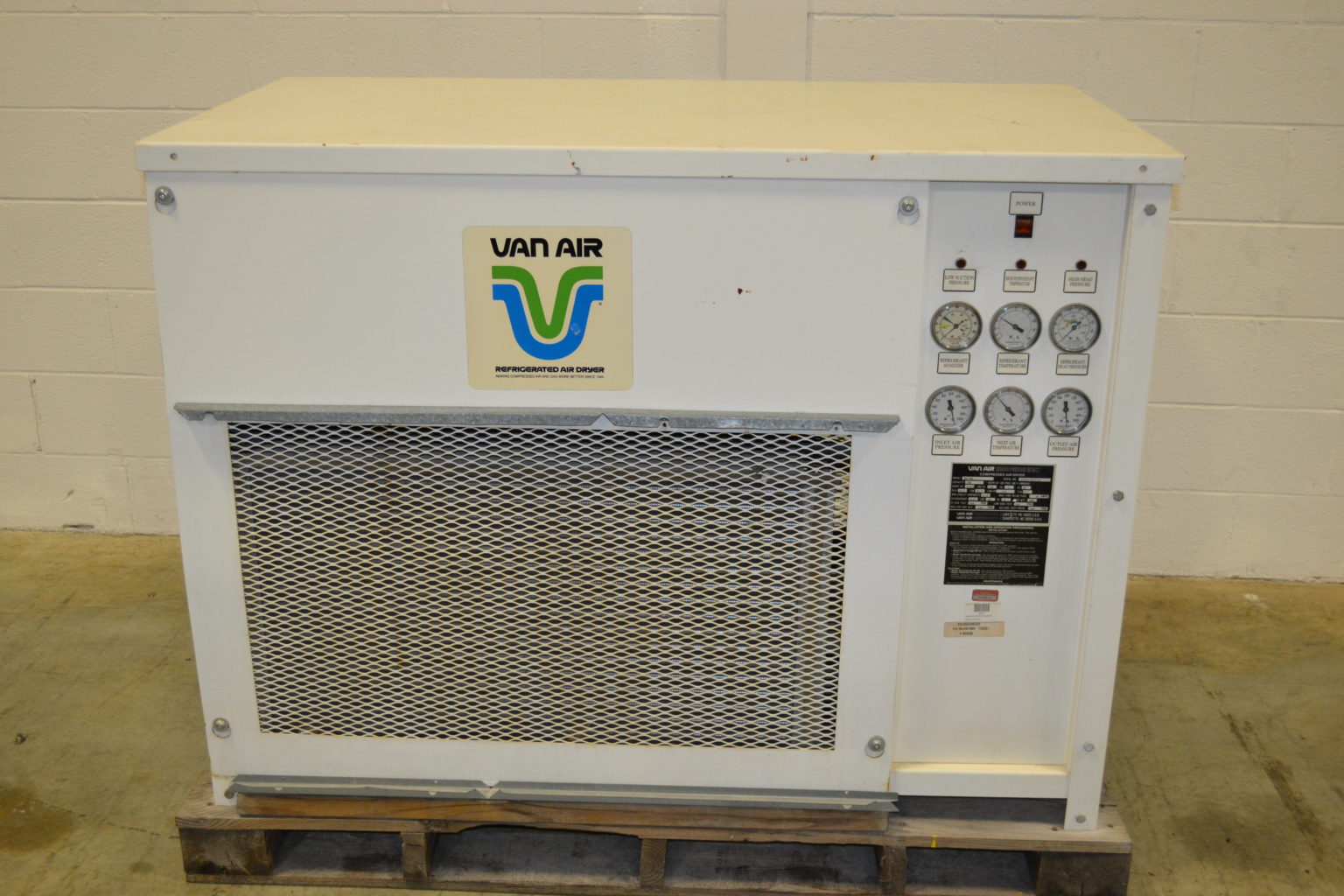 Van Air RA-500 500 SCFM Refrigerated Air Dryer