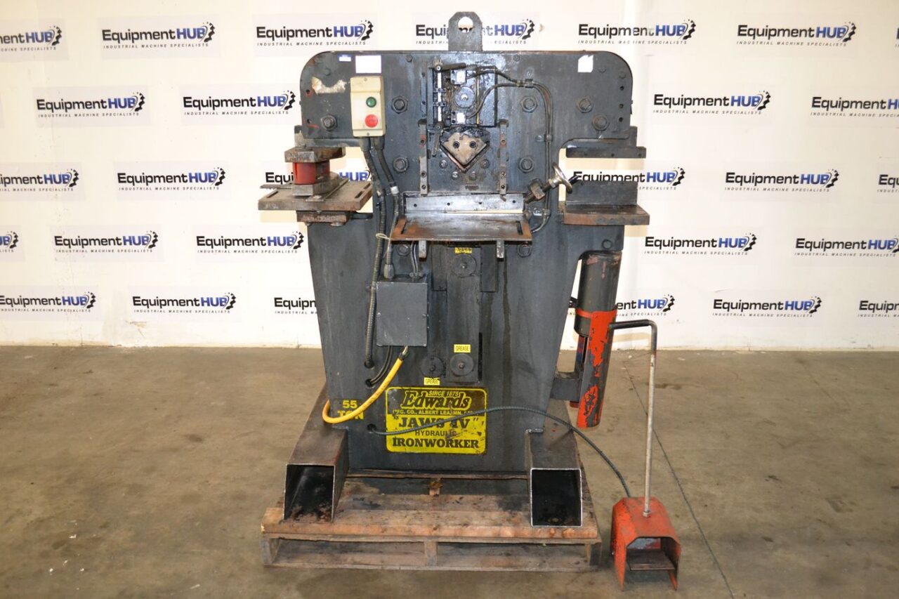 Edwards 55 Ton Hydraulic Ironworker, Single Phase