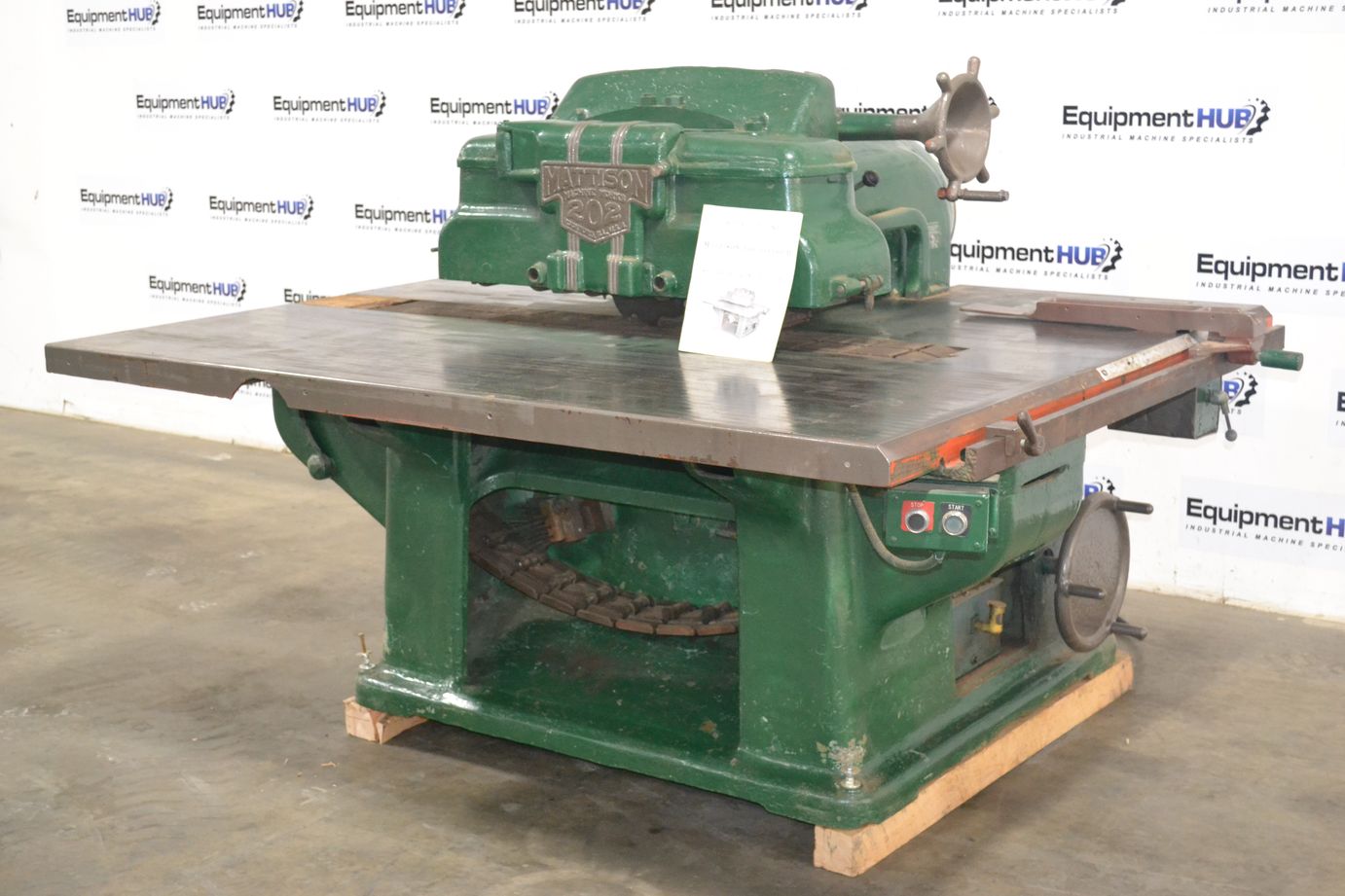 Mattison 202 Fast Feed 14" Straight-Line Rip Saw - The Equipment Hub