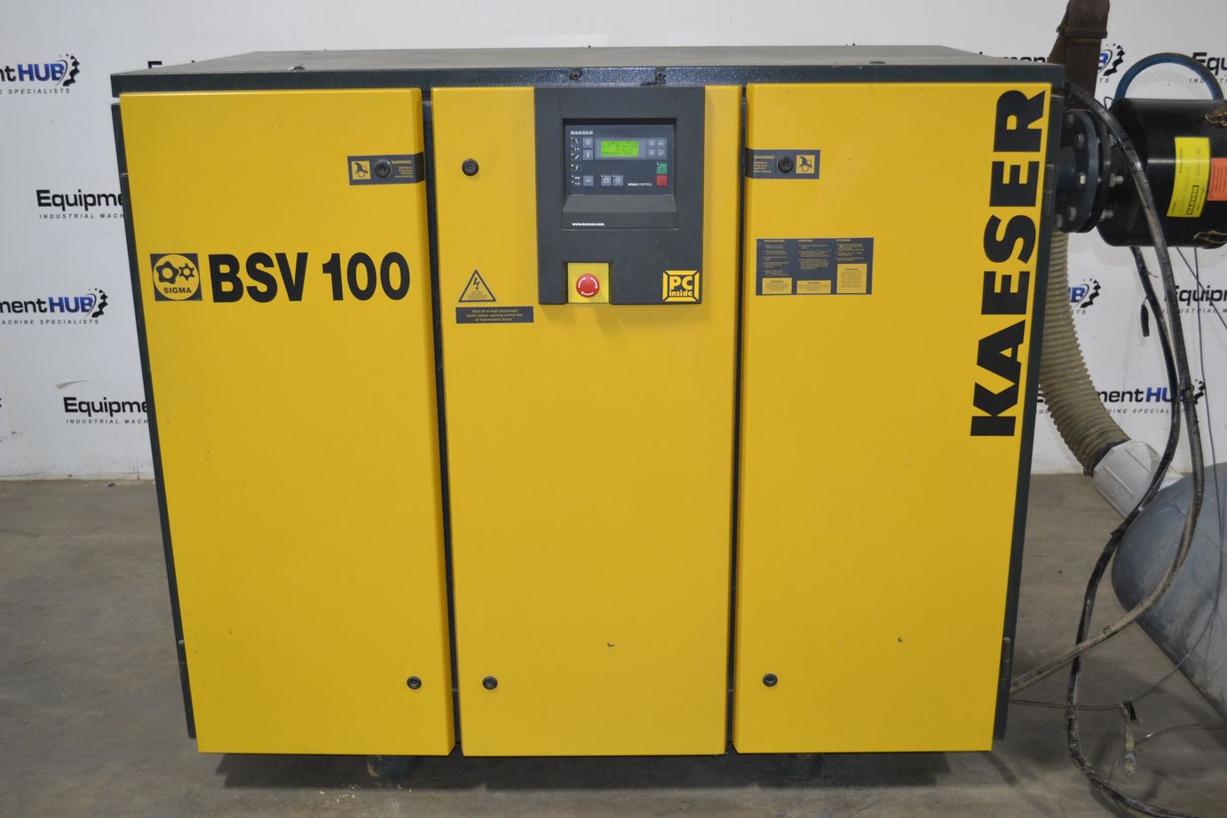 Kaeser BSV 100 25 HP Rotary Screw Vacuum Pump, 861 Total Hours