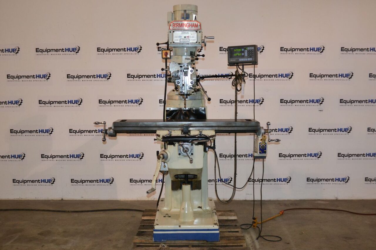 Birmingham BPV-3949-C 9" x 49" Vertical Milling Machine w/ Mitutoyo DRO