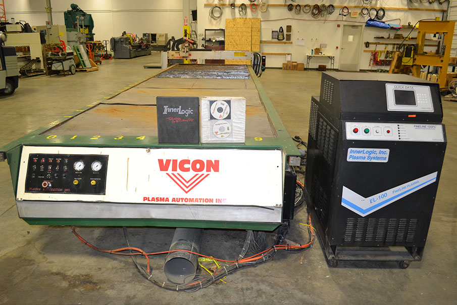 Vicon 5' x 20' Double Table CNC Plasma Cutter w/ Innerlogic FL-100 Plasma