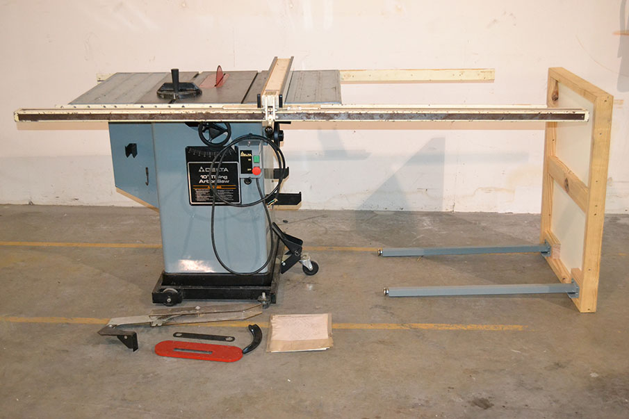 Delta 36-750 10" Tilting Arbor Table Saw, 2HP, Single Phase