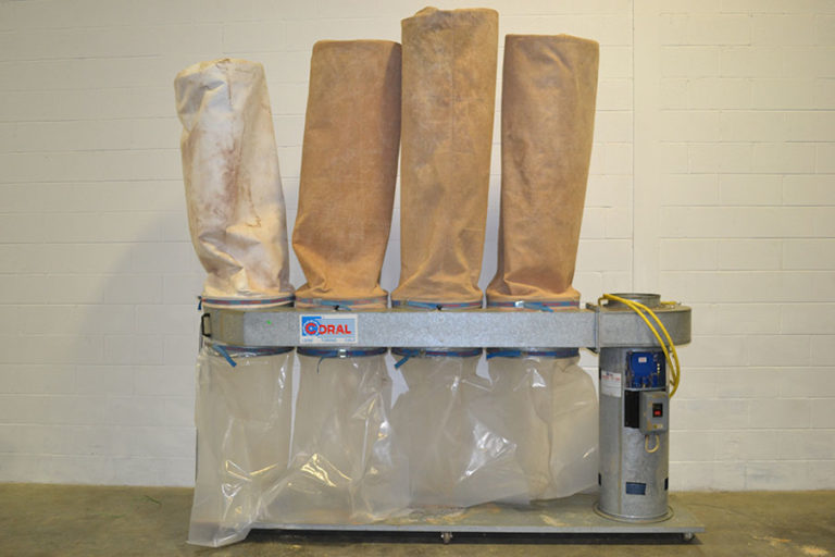 Coral CA/4C 7.5HP 4 Bag Dust Collector 3PH The Equipment Hub