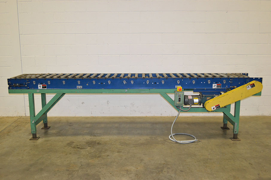 Live Roller Conveyor, 12.5' x 24" W