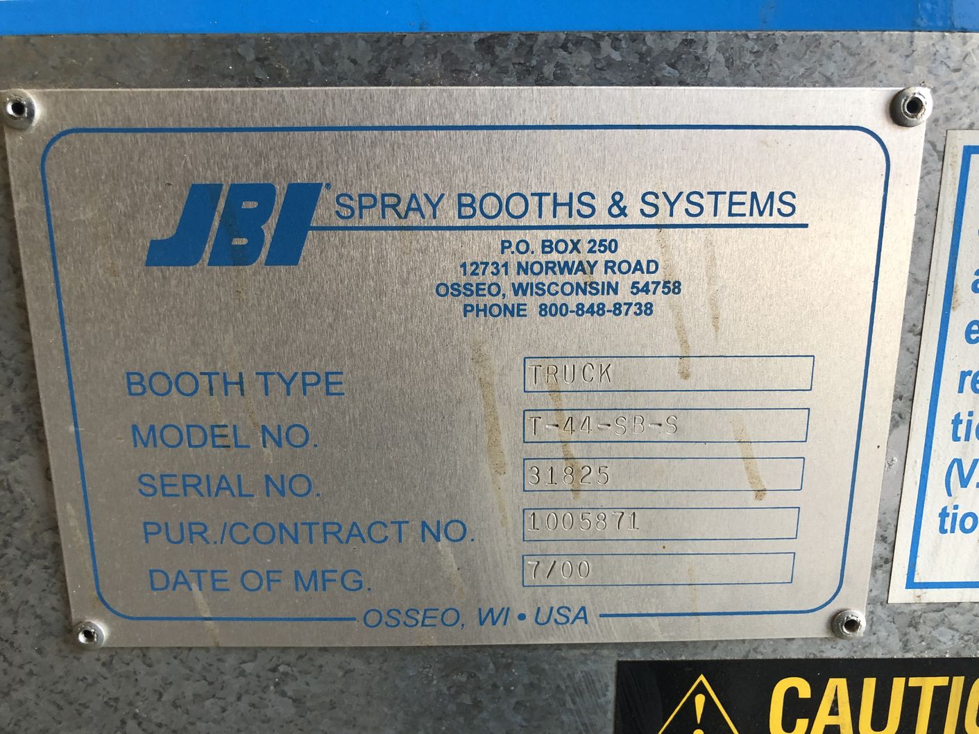 JBI T44SBS 16' W x 44' D x 16' H Truck Spray Booth The Equipment Hub