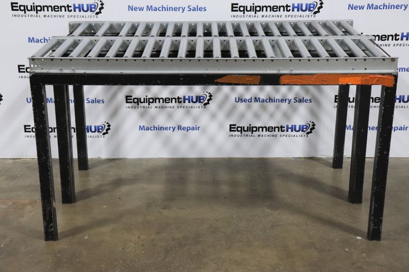 (2) 5' x 18" Roller Conveyors w/ Steel Frame