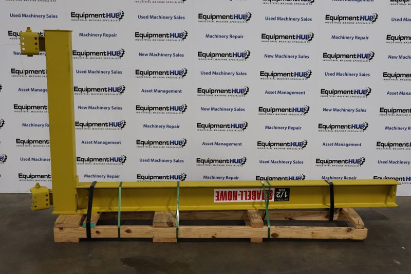 Abell-Howe J-906-1F1A-W8 1/2 Ton (1000 Lb.) Capacity 10' Wall Mounted Jib Crane