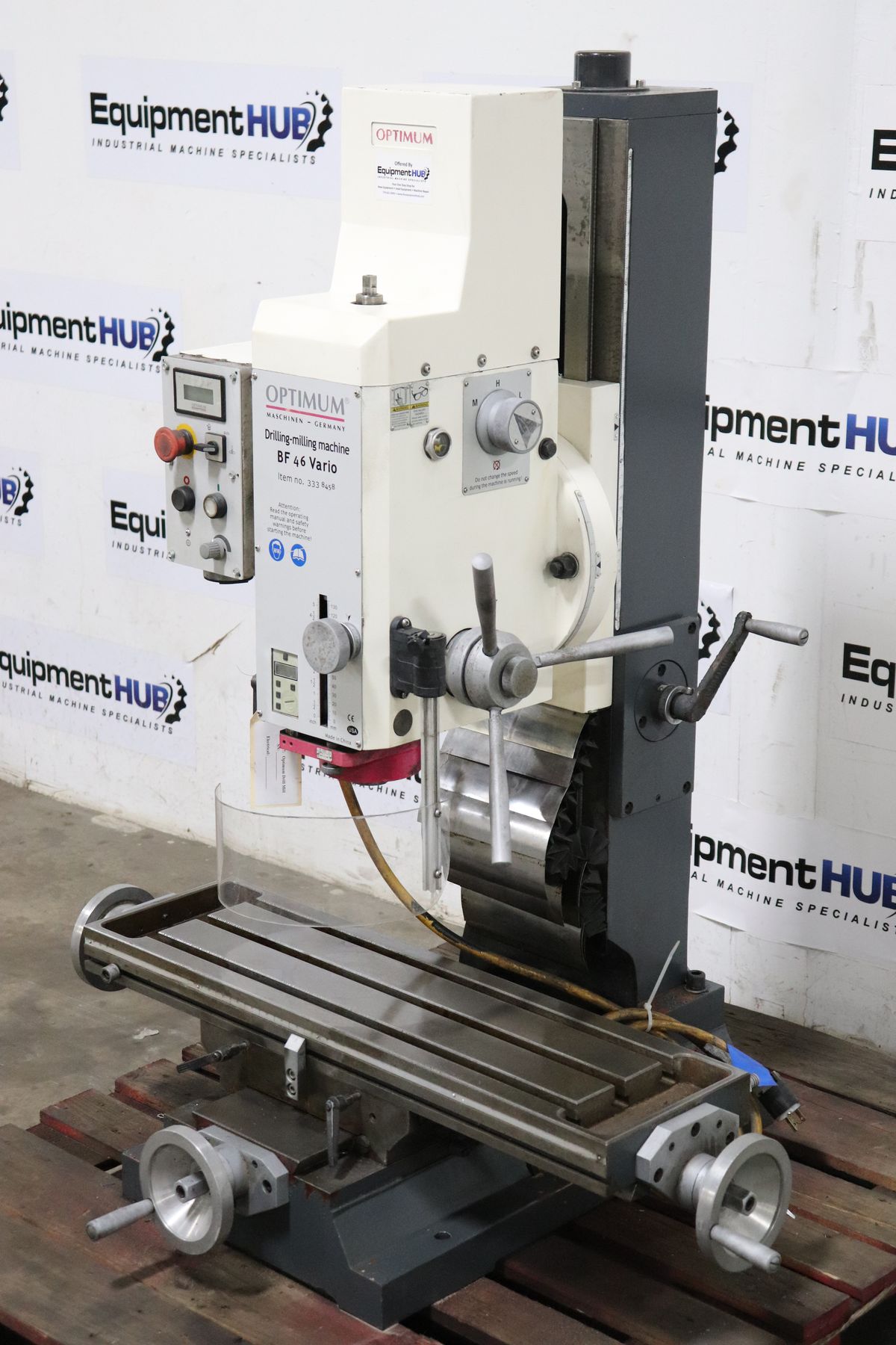 Optimum BF46 Vario Precision Geared Head Squared Column 3HP Mill Drill