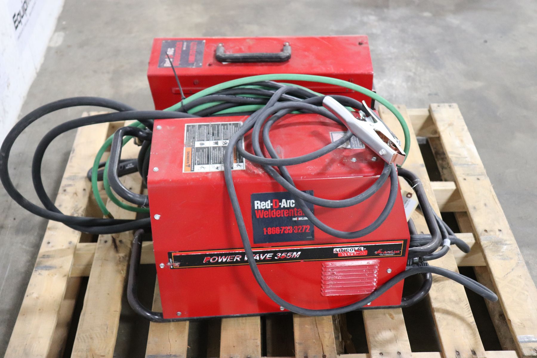 Lincoln Electric Power Wave 355M Welder w/ Power Feed 25M Wire Feeder ...