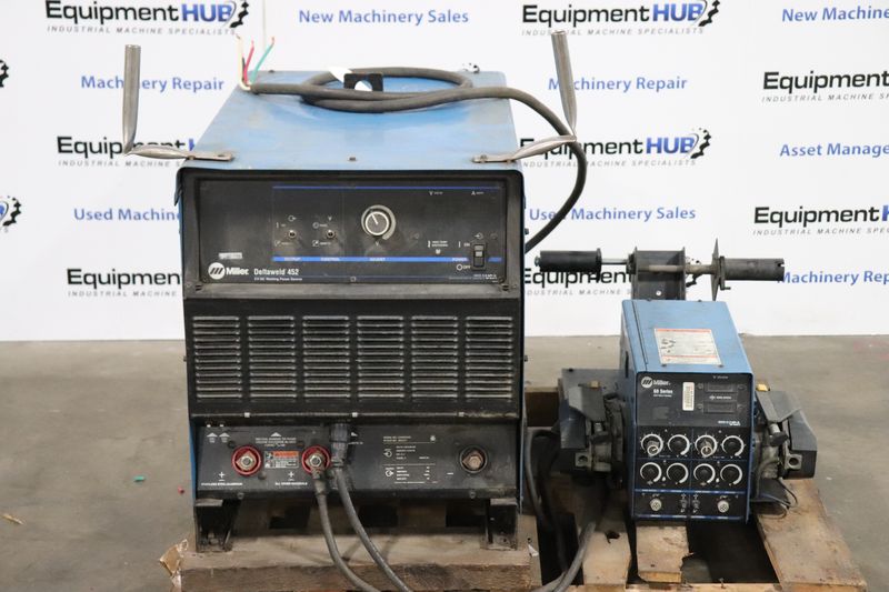 Miller Deltaweld 452 450 Amp Mig Welder w/ D-64 60 Series 24V Wire Feeder
