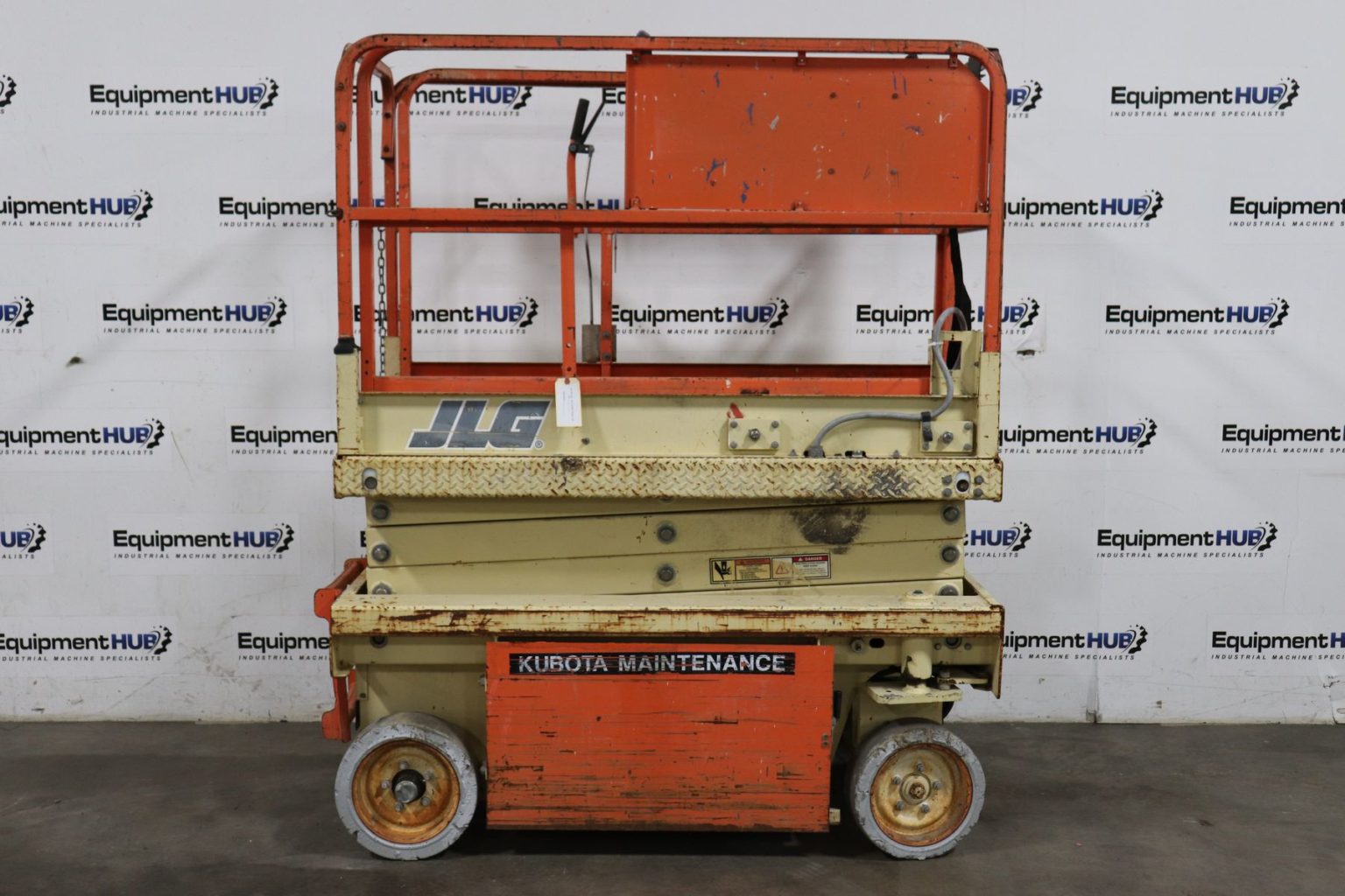 JLG 1932E 19′ Electric Scissor Lift, New Batteries The Equipment Hub