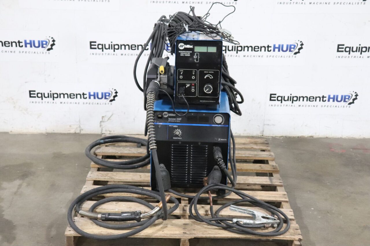 Miller Invision 456P 450 Amp DC Inverter Arc Mig Welder w/ S-64 Wire ...