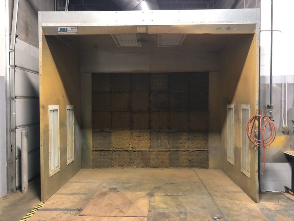 936348 Floor Paint Spray Booth: 7 ft Inside Working Ht, 6 ft Inside Working  Wd