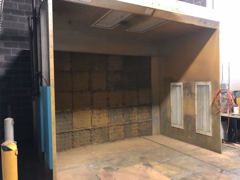 JBI 1081210 12′ W x 7′ D x 9.5′ H Open Face Paint Spray Booth The