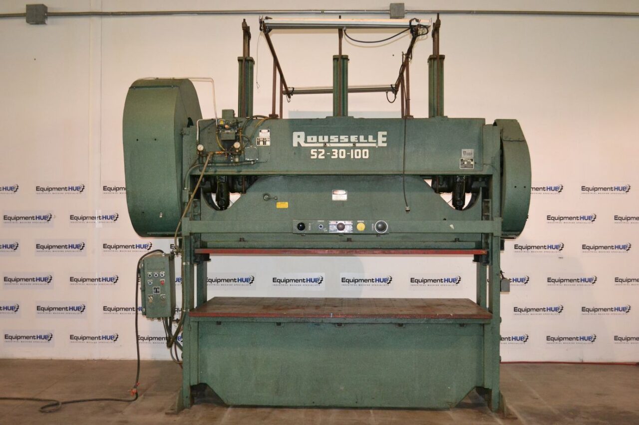 Rousselle 8SS100 80 Ton Straight Side Double Crank Stamping Press