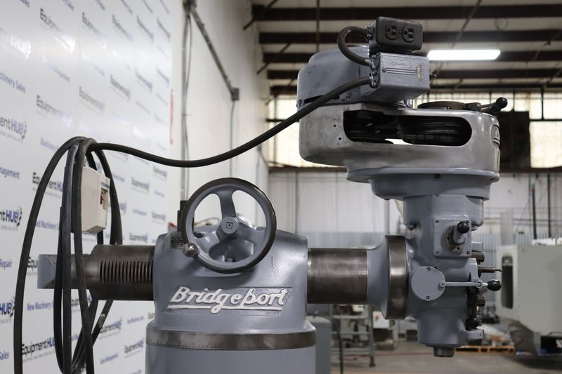 Bridgeport JHead 9" x 42" Vertical Milling machine w/ Riser Block