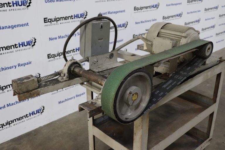 Custom Heavy Duty 3HP 3" Belt Sander on Metal Cart The Equipment Hub