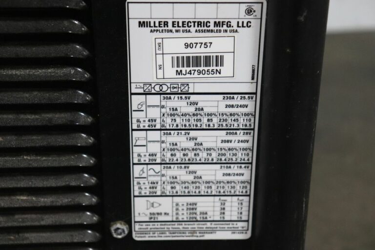 Miller Multimatic 220 AC/DC Multiprocess Welder - The Equipment Hub