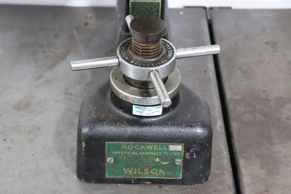 1 Wilson machine shop rockwell hardness tester checking plunger knife edge  part