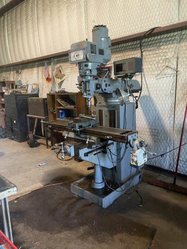 Enco 1001588 10" x 54" Knee Mill w/ DRO and Powerfeed (1997) The
