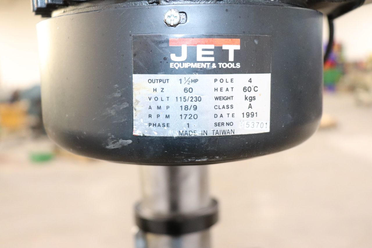 Jet JDP20MF 20" Floor Drill Press, 115V The Equipment Hub