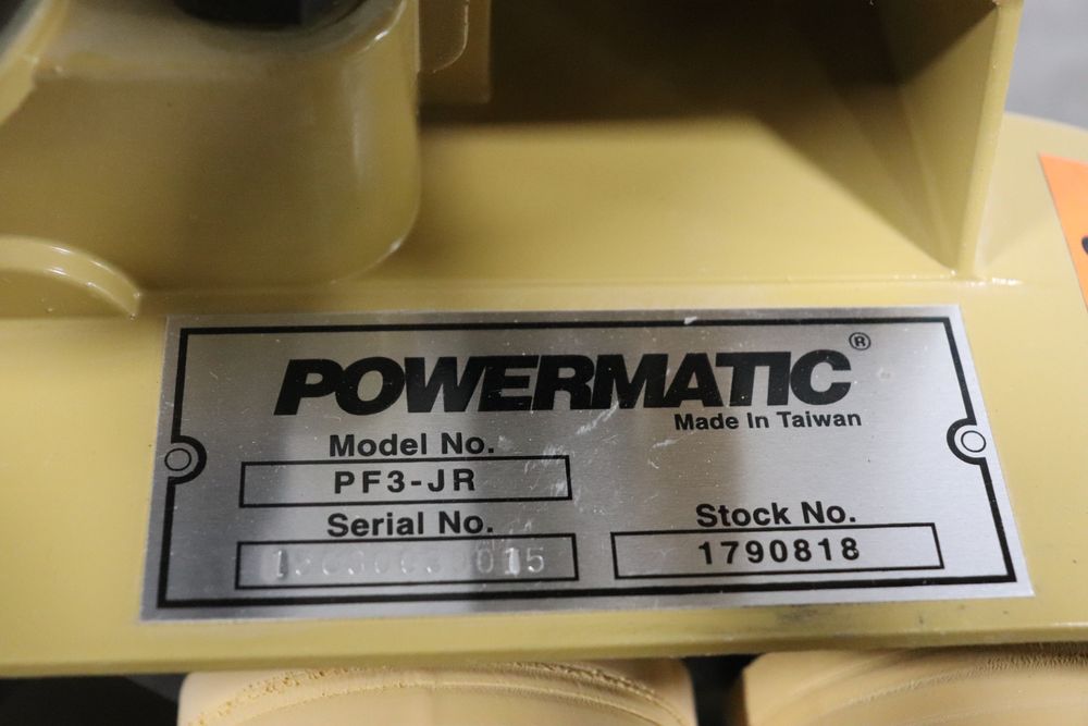 Jet JWS25CS Wood Shaper w/ Powermatic PF3JR Power Stock Feeder The