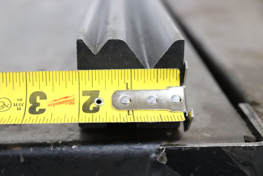 Wilson Tool 44103LT 327/8" Long Bottom Press Brake Die, 75 Degrees