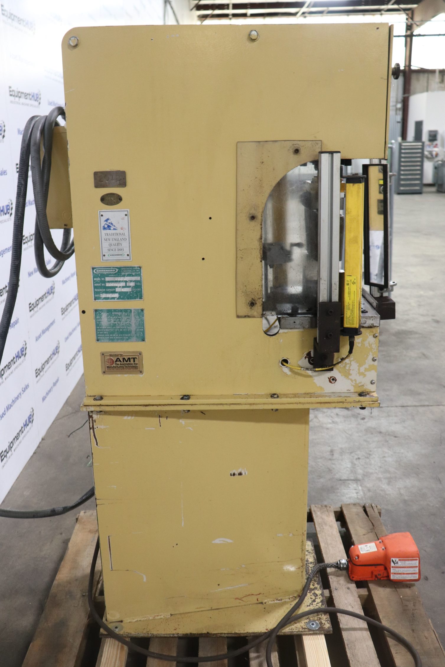 Greenerd HPB5 5 Ton CFrame Hydraulic Press w/ Safety Curtains The