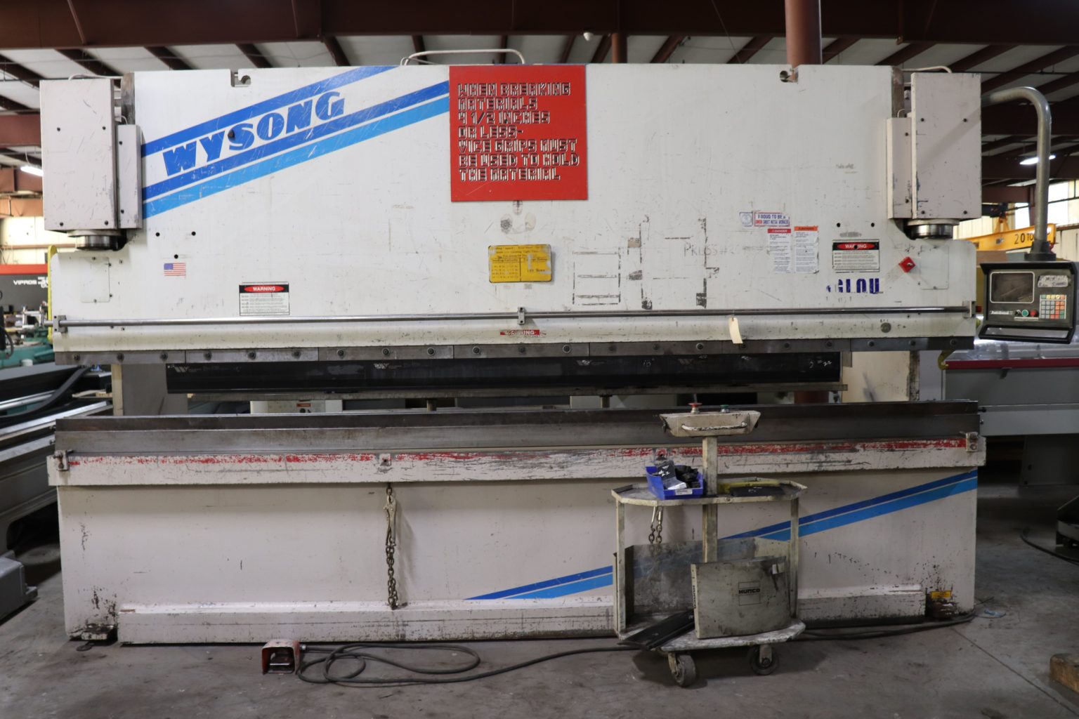 Wysong MTH140168 140 Ton x 14' Hydraulic Press Brake w/ Hurco Autobend