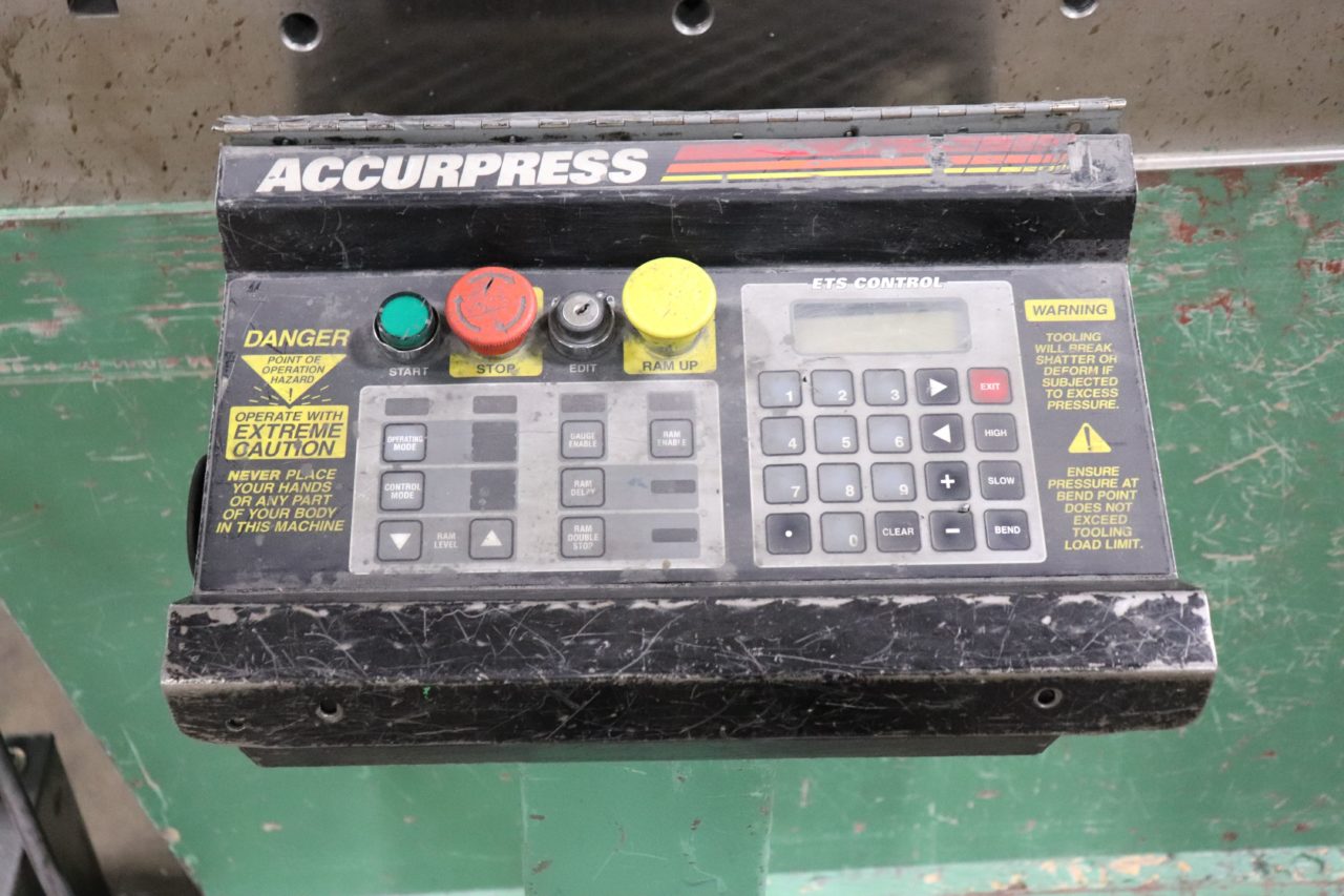 Accurpress 740012 400 Ton x 12' Hydraulic Press Brake w/ Hurco Autobend ...