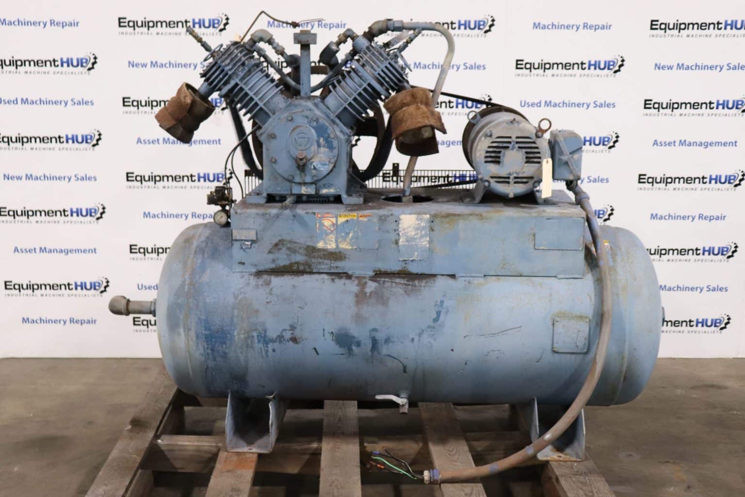 Quincy 15HP Air Compressor 120 Gallon Horizontal Tank (Not Working