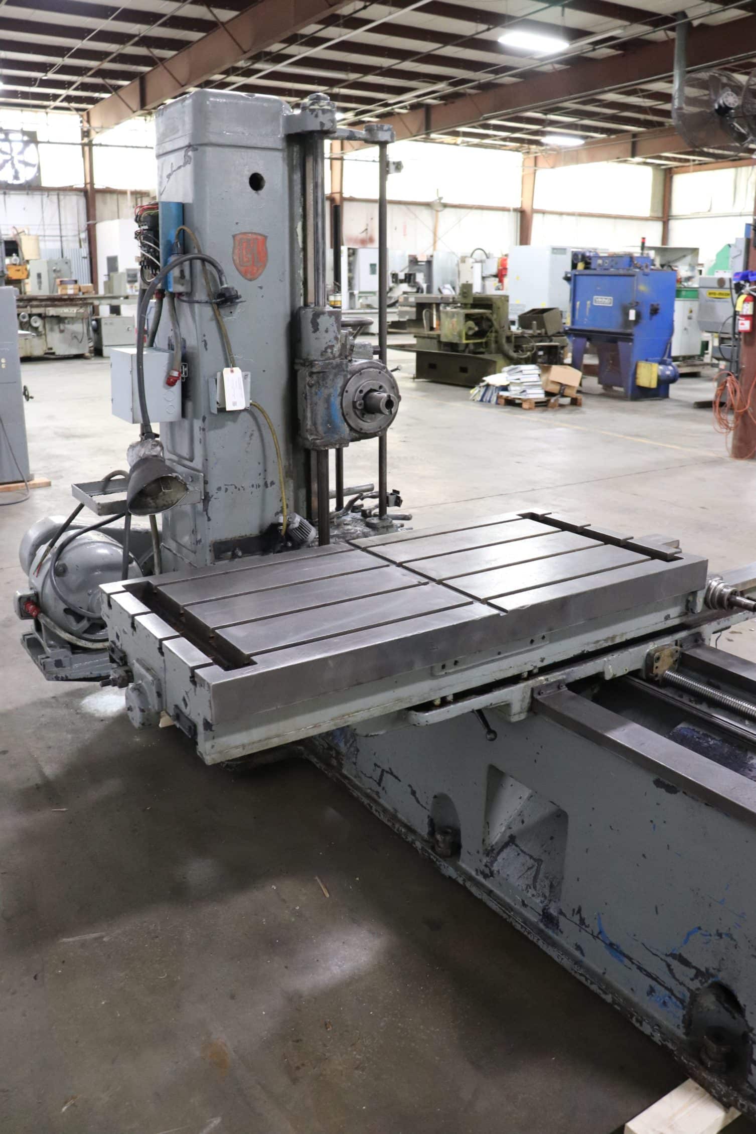 Giddings & Lewis No. 25 2.5" Horizontal Boring Mill Machine The