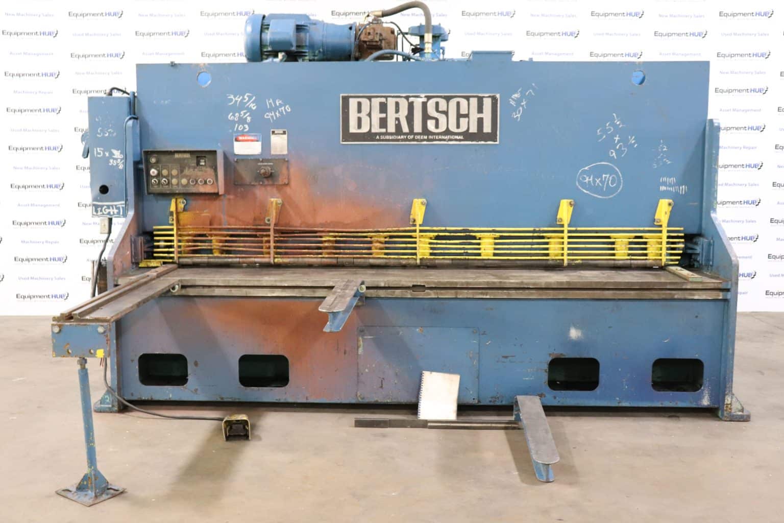 What Are The Key Specs Of Bertsch 500 Series Shear