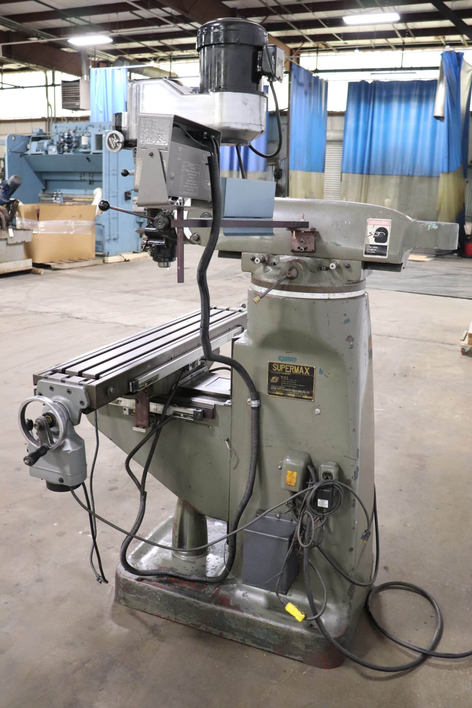 Supermax / Frank YC 11/2VS Variable Speed Vertical Milling Machine w