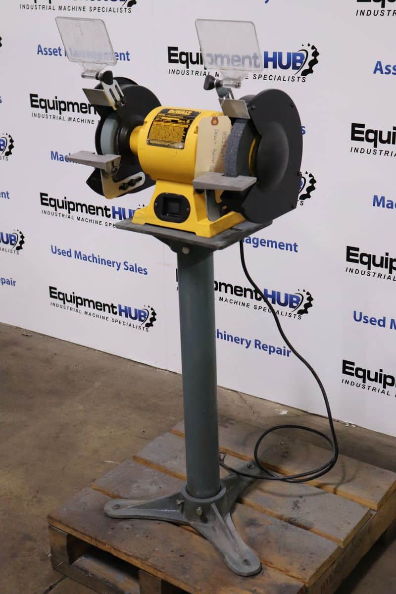 DeWalt DW758 8" Bench Grinder w/ Pedestal Stand The Equipment Hub