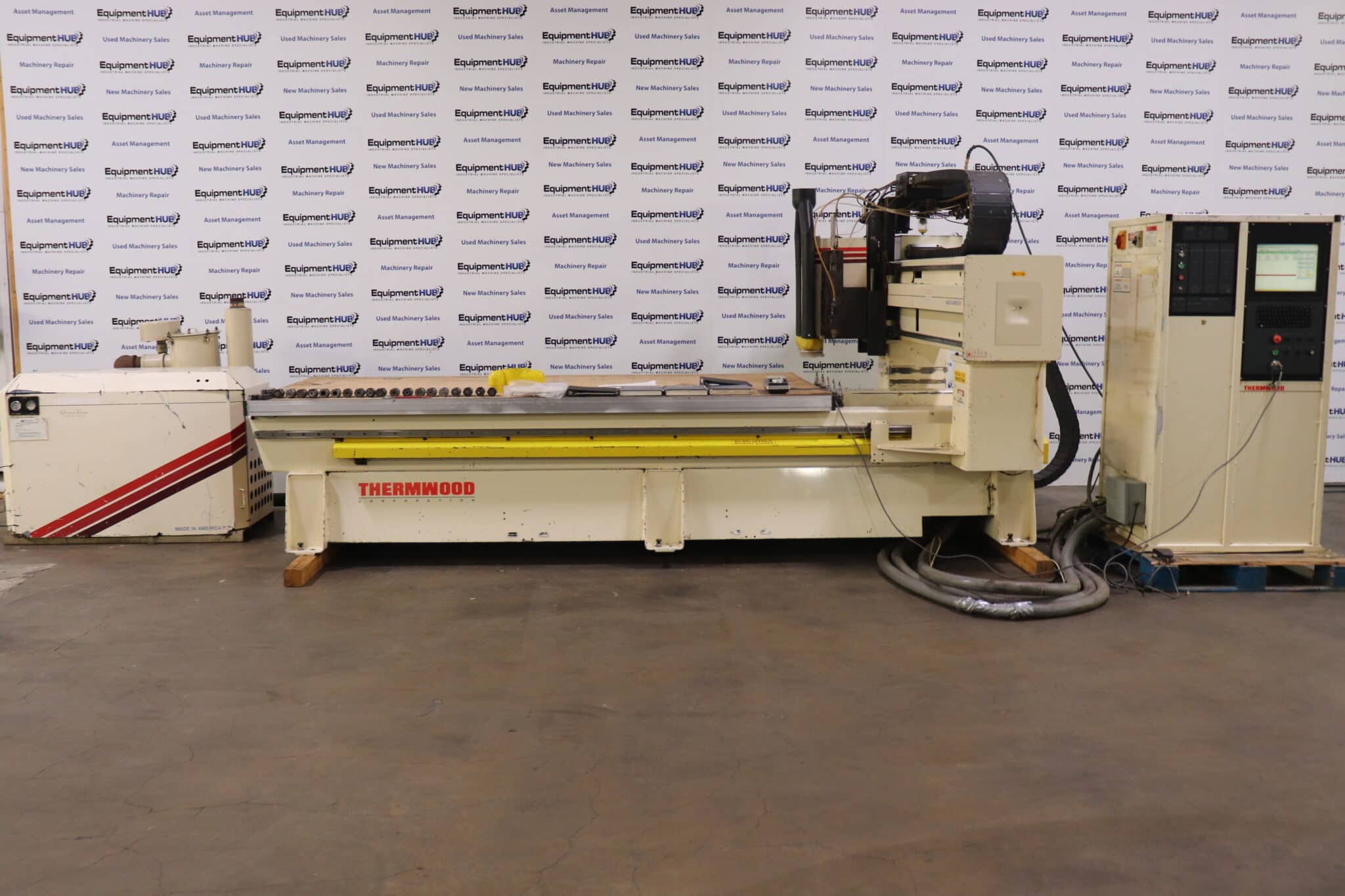 C53 Router Rear Thermwood C53 5' x 10' CNC Router w/ 40HP Vacuum Pump - The Equipment Hub
