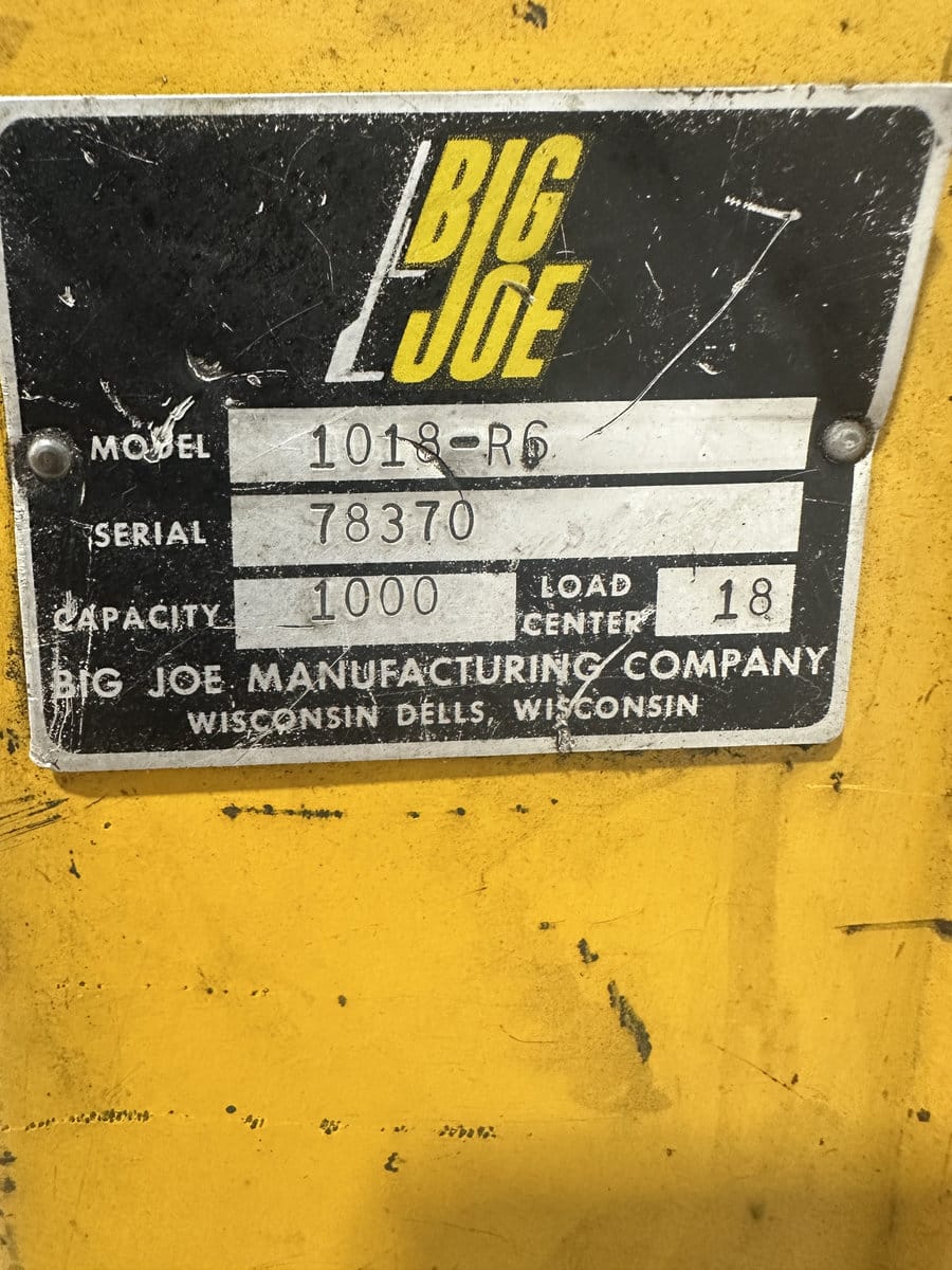 Stage Accompany SA 4824の外装および外箱 Big Joe 1018-R6 1000 lbs Motorized Pallet Stacker | eBay