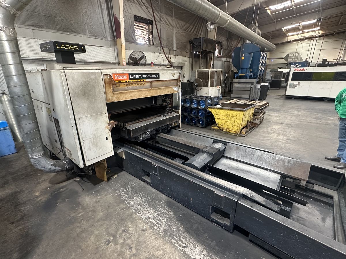 MAZAK SUPER TURBO-X48 Mk II 4'x8' 4000 Watt CO2 Laser | eBay