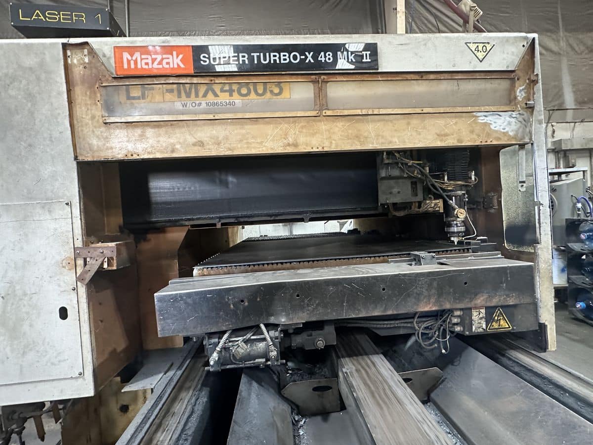 MAZAK SUPER TURBO-X48 Mk II 4'x8' 4000 Watt CO2 Laser | eBay
