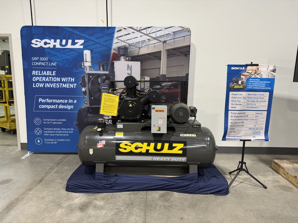 Schulz 15120HW60X-3 15 HP Piston Air Compressor (New) - The
