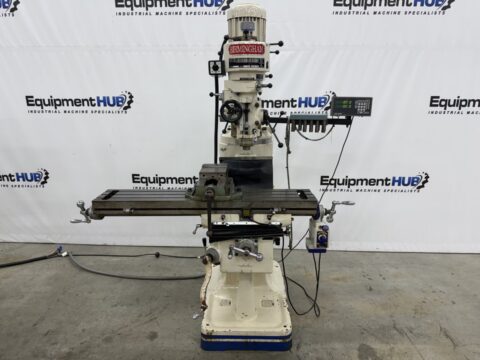 Birmingham BPS-1649 9" x 49" Vertical Milling Machine w/ Acu-Rite DRO & Power Feed