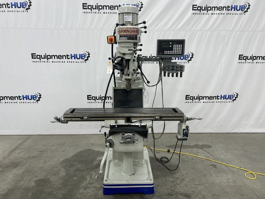 Birmingham BPV-3949-C 9" x 49" Vertical Milling Machine w/ DRO & Power Feed
