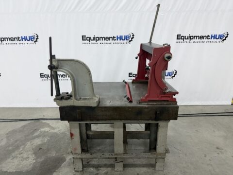Central Machinery 30" Shear, Press Brake & Slip Roll, Dake No. 1 Arbor Press, Challenge Machinery Co. 36" x 48" x 6" Cast Iron Layout Surface Plate