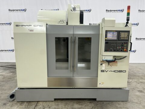 Sharp SV-4020 CNC Vertical Machining Center, VMC (Low Cut Hours)