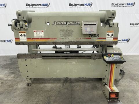 Accurpress 7608 60 Ton Hydraulic CNC Press Brake w/ Automec CNC Backgauge