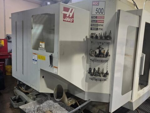Haas Model MDC 500 CNC Drill Tap VMC w/ Rotary Pallet Changer (2005)
